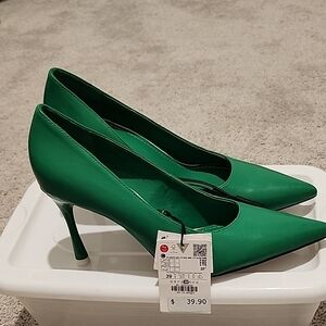 H&M Vibrant Green Heels